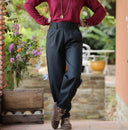 Pantalon Brieuc coton sergé tailleur gris fusain