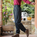 Pantalon Brieuc coton sergé tailleur gris fusain