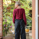 Pantalon Brieuc coton sergé tailleur gris fusain