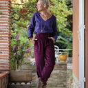 Pantalon Brieuc velours côtelé bordeaux