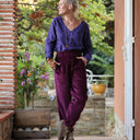 Pantalon Brieuc velours côtelé bordeaux