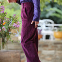Pantalon Brieuc velours côtelé bordeaux