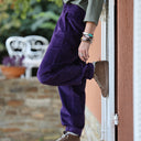 Pantalon Brieuc velours côtelé prune