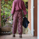 Pantalon Brieuc velours milleraies terre de rose