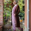 Pantalon Brieuc velours côtelé rose boisé