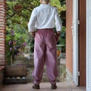 Pantalon Brieuc velours côtelé rose boisé