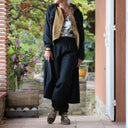 Pantalon Brieuc coton sergé tailleur noir
