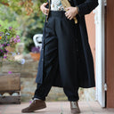 Pantalon Brieuc coton sergé tailleur noir