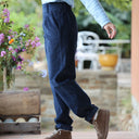 Pantalon Brieuc velours côtelé bleu marine