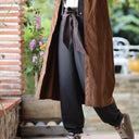Pantalon Brieuc coton sergé tailleur ébène