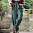 Pantalon Brieuc coton sergé tailleur olive