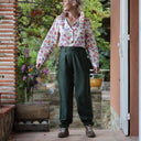 Pantalon Brieuc coton sergé tailleur olive