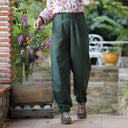Pantalon Brieuc coton sergé tailleur olive