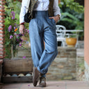 Pantalon Brieuc velours côtelé bleu nuage