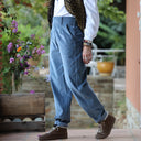 Pantalon Brieuc velours côtelé bleu nuage