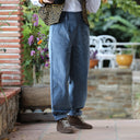 Pantalon Brieuc velours côtelé bleu nuage