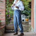 Pantalon Brieuc velours côtelé bleu nuage