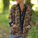 Blouse Lueur — Double gaze de coton bleu nuit