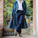 Pantalon Brieuc coton sergé tailleur marine