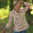 Blouse Émilie – Satin de coton Parfum de printemps