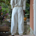 Pantalon Brieuc coton sergé tailleur ivoire
