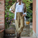 Pantalon Brieuc velours côtelé lichen doré