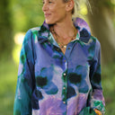 Blouse Émilie – Satin de coton brume d'iris