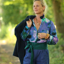 Blouse Émilie – Satin de coton brume d'iris