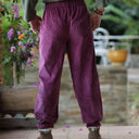Pantalon Brieuc coton sergé tailleur bordeaux