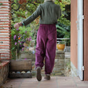 Pantalon Brieuc coton sergé tailleur bordeaux