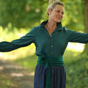 Ceinture Anita — Lin vert menthe
