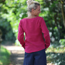 Lylou double gaze de coton rose fuchsia