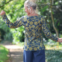 Lylou satin de coton imprimé Sentier des Landes