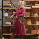 Robe Reine — Double gaze de coton lie de vin