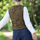 Veston Jean - Jacquard labyrinthe solaire