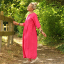 Robe Diane - Lin rose fuchsia