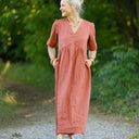 Robe Édonie — Lin terracotta