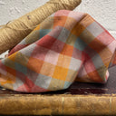 Coupon tartan automnal 80x150 (D19) | Fabriqué en France | Quintessence