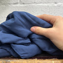 Coupon - sergé de viscose bleu 150x170 (B76)