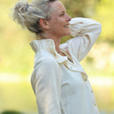 Blouse Émilie – Double gaze de coton ivoire