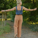 Pantalon Tino - Double gaze de coton camel