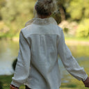 Blouse Émilie – Double gaze de coton ivoire