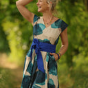 Ceinture Anita lin bleu majorelle