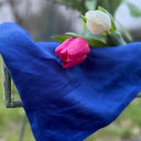 Robe Juliette - Lin bleu majorelle