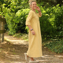 Robe Diane - Coton lavé plumetis Camomille