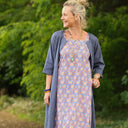 Robe Diane - Lin bleu brume