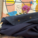 Pantalon Brieuc coton sergé tailleur marine
