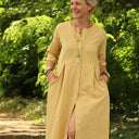 Robe Diane - Coton lavé plumetis Camomille