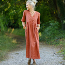 Robe Édonie — Lin terracotta