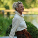 Blouse Émilie – Double gaze de coton ivoire